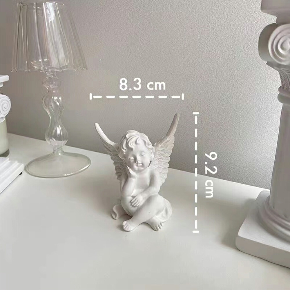 楽天市場】IwaiLoft 天使 置物 彫像 白 オブジェ ガーデンオブジェ