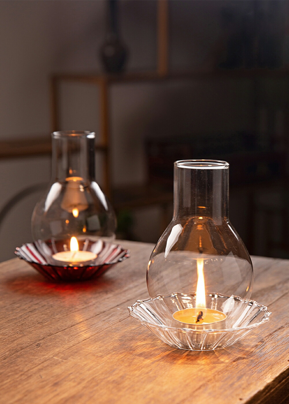 楽天市場】IwaiLoft 癒し空間作り ガラスキャンドルスタンド