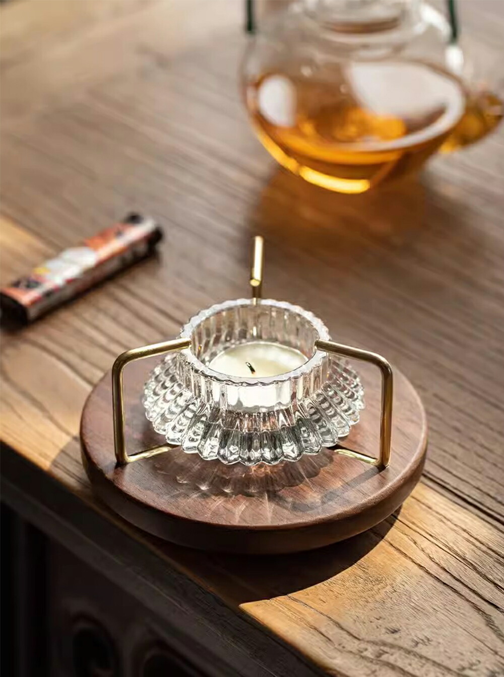 楽天市場】Wood Art 漏れ出る光が美しい ティーウォーマー キャンドル