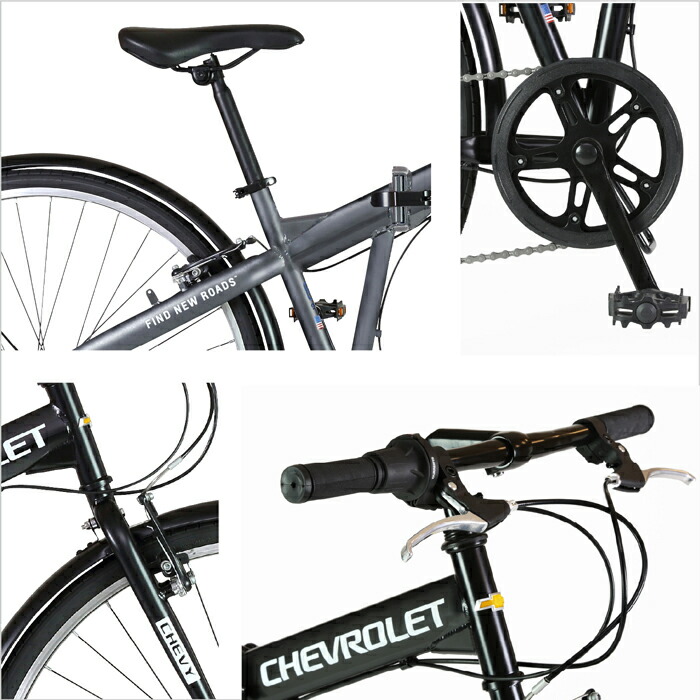 楽天市場】CHEVROLET(シボレー) 折りたたみクロスバイク シマノ6段変速