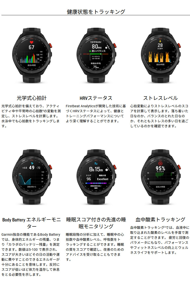 楽天市場】ゴルフウォッチ ガーミン GARMIN Approach S70 47mm Bronze