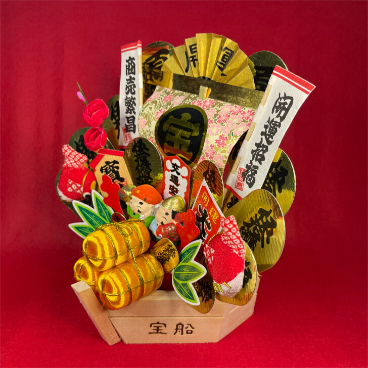 楽天市場】恵比寿大黒 赤 宝船 居酒屋 安全 祈願 酉の市 熊手