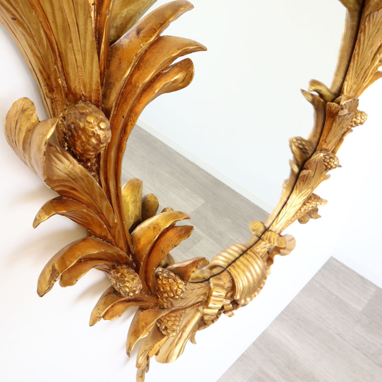 楽天市場】鏡 壁掛け おしゃれ ウォールミラー ゴールド ミラー