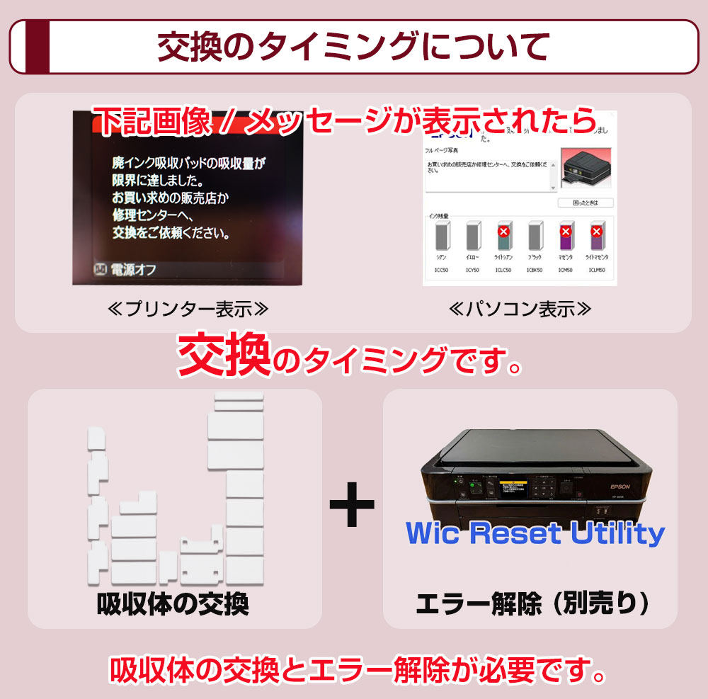 楽天市場】交換用廃インクパッド セット TX700 互換品 EP-774A EP-801A