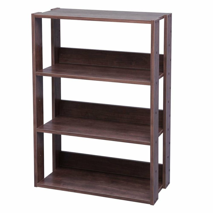 楽天市場】[ｴﾝﾄﾘｰでﾎﾟｲﾝﾄ3倍/ｽﾀﾝﾌﾟﾗﾘｰ]ラック 4段 木製 シェルフ