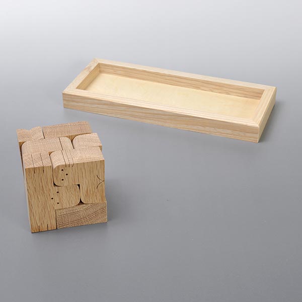 楽天市場】【条件達成でポイント3倍】 小黒三郎 組み木 7匹のキューブ