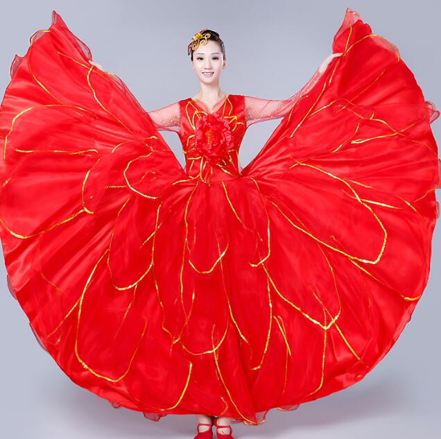 フラメンコ衣装 フラメンコドレス マルチカラー ベルベット