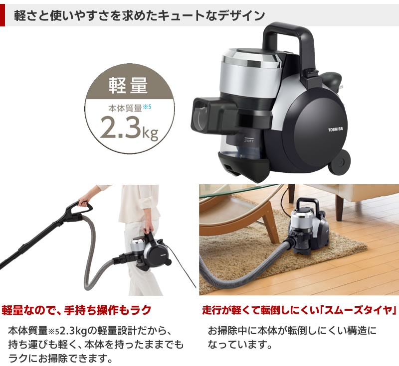 楽天市場】東芝 【TOSHIBA】 サイクロン式掃除機VC-S640X (S)シルバー