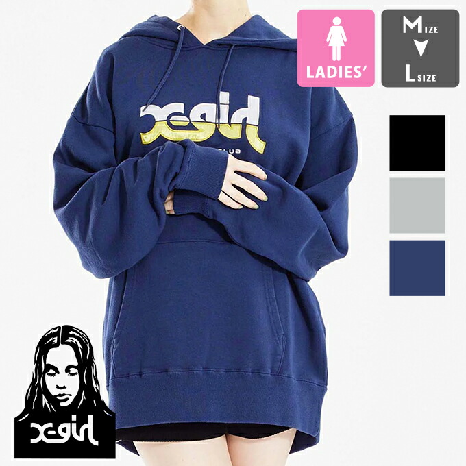 楽天市場】【 X-girl エックスガール 】 ATHLETIC LOGO SWEAT HOODIE X