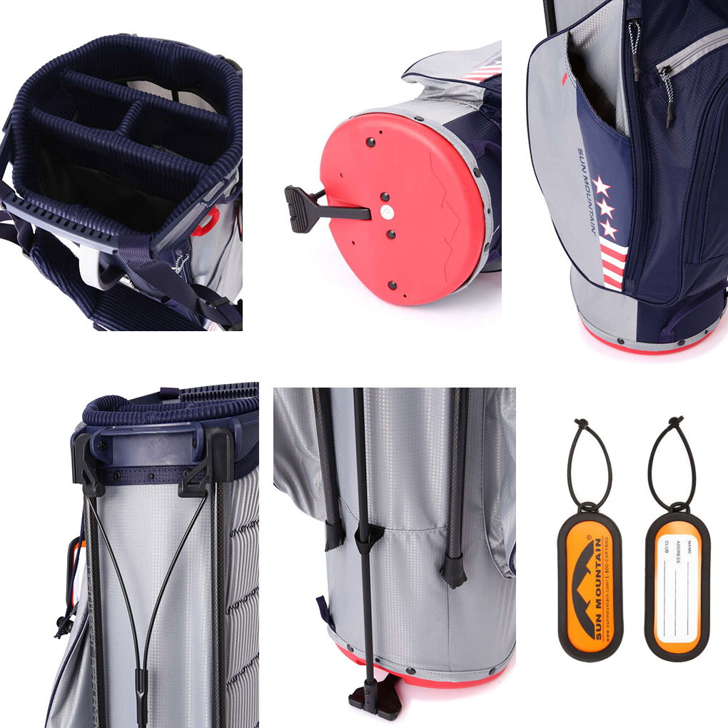 楽天市場】サンマウンテン 2.5+型軽量 スタンド式 キャディバッグ 9型