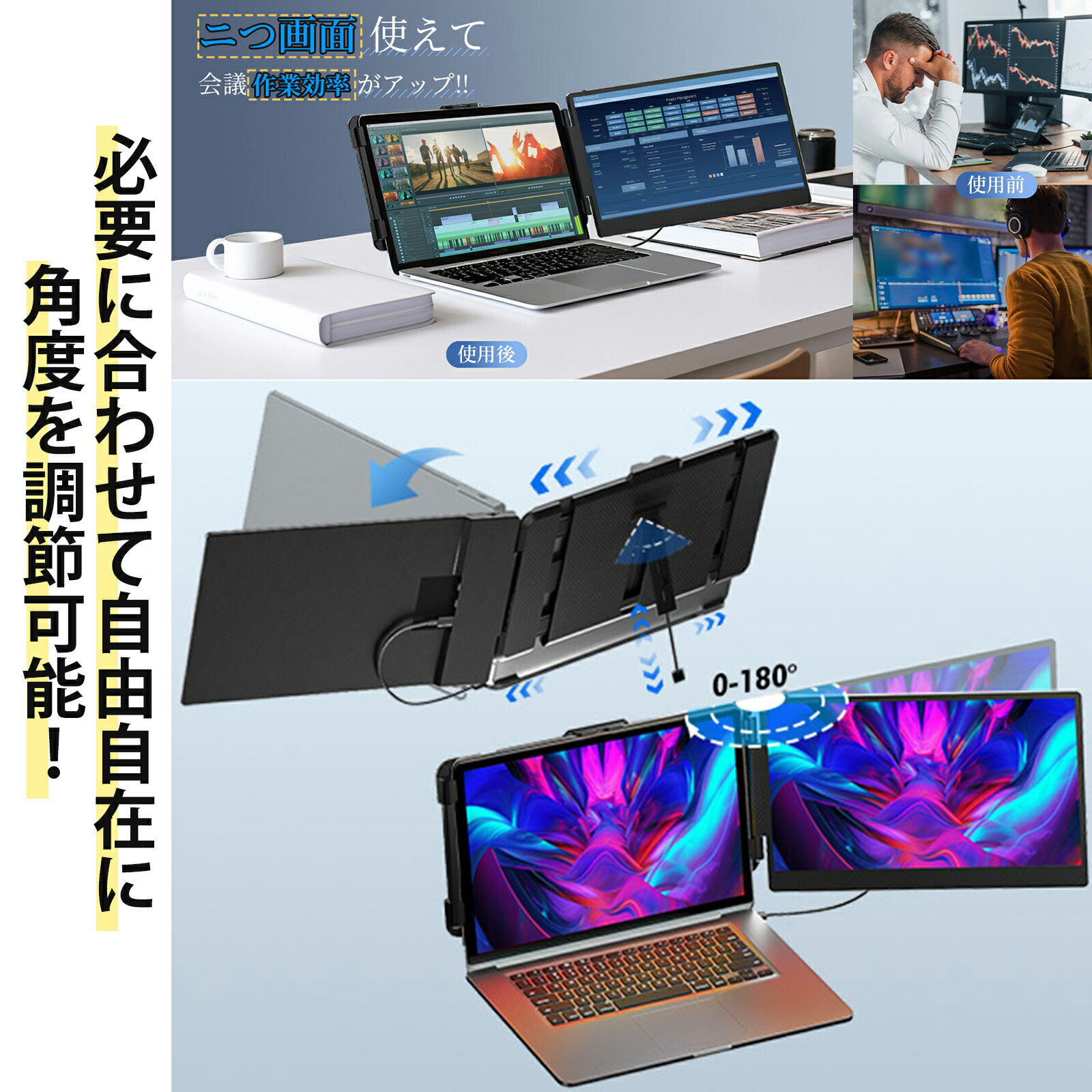 楽天市場】【SSサーチ限定 30％OFF】デュアルモニター モバイル