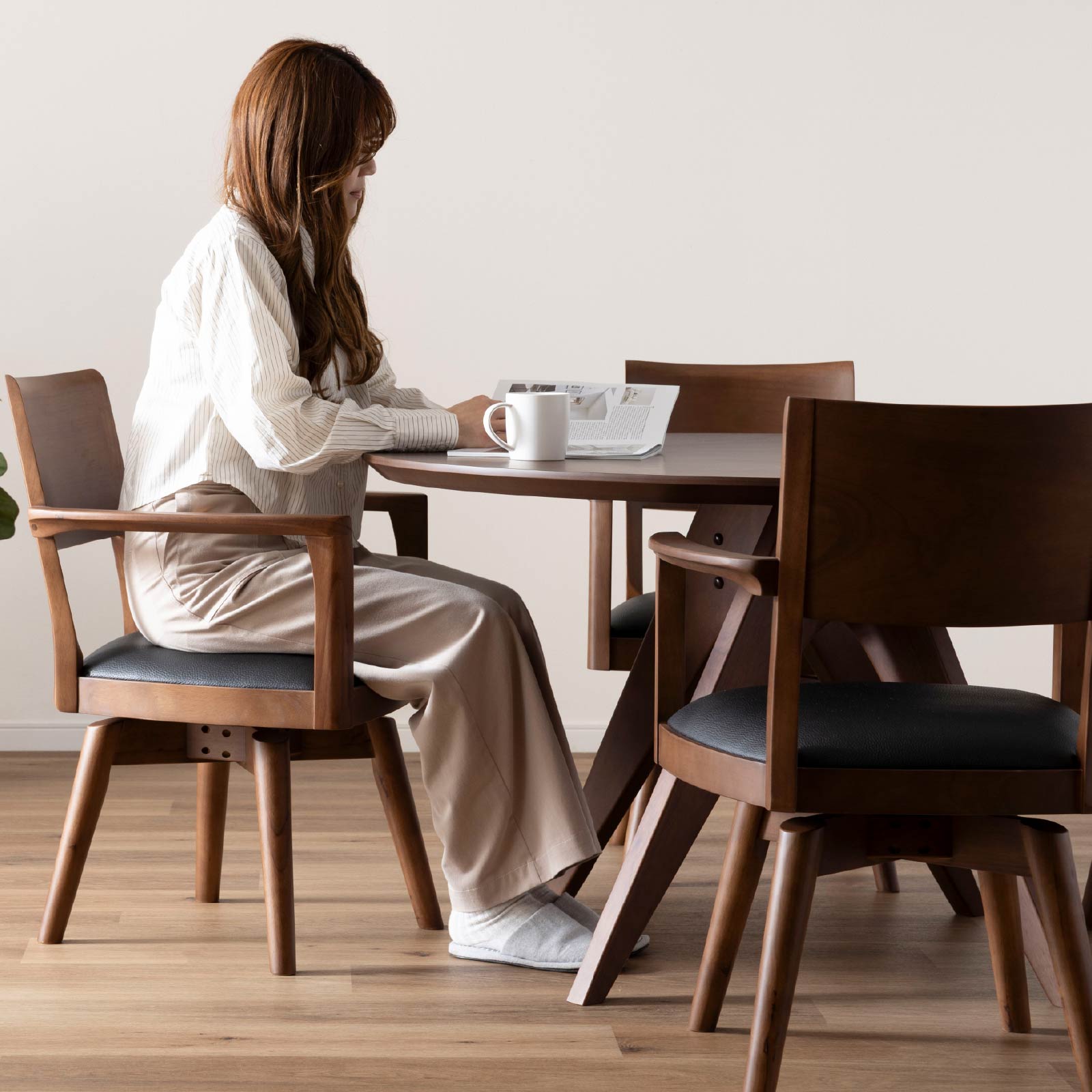 楽天市場】【最大1万円OFFクーポン配布中!】 ダイニングチェア 回転 肘