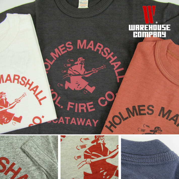 楽天市場】WAREHOUSE ウエアハウス Lot.4601 Tシャツ HOLMES MARSHALL