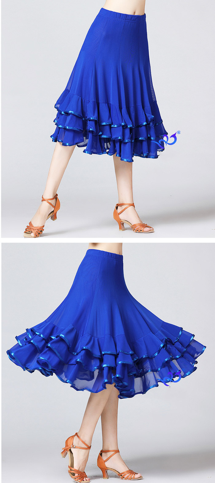 楽天市場】社交ダンス スカート フリルスカート 社交ダンス 衣装
