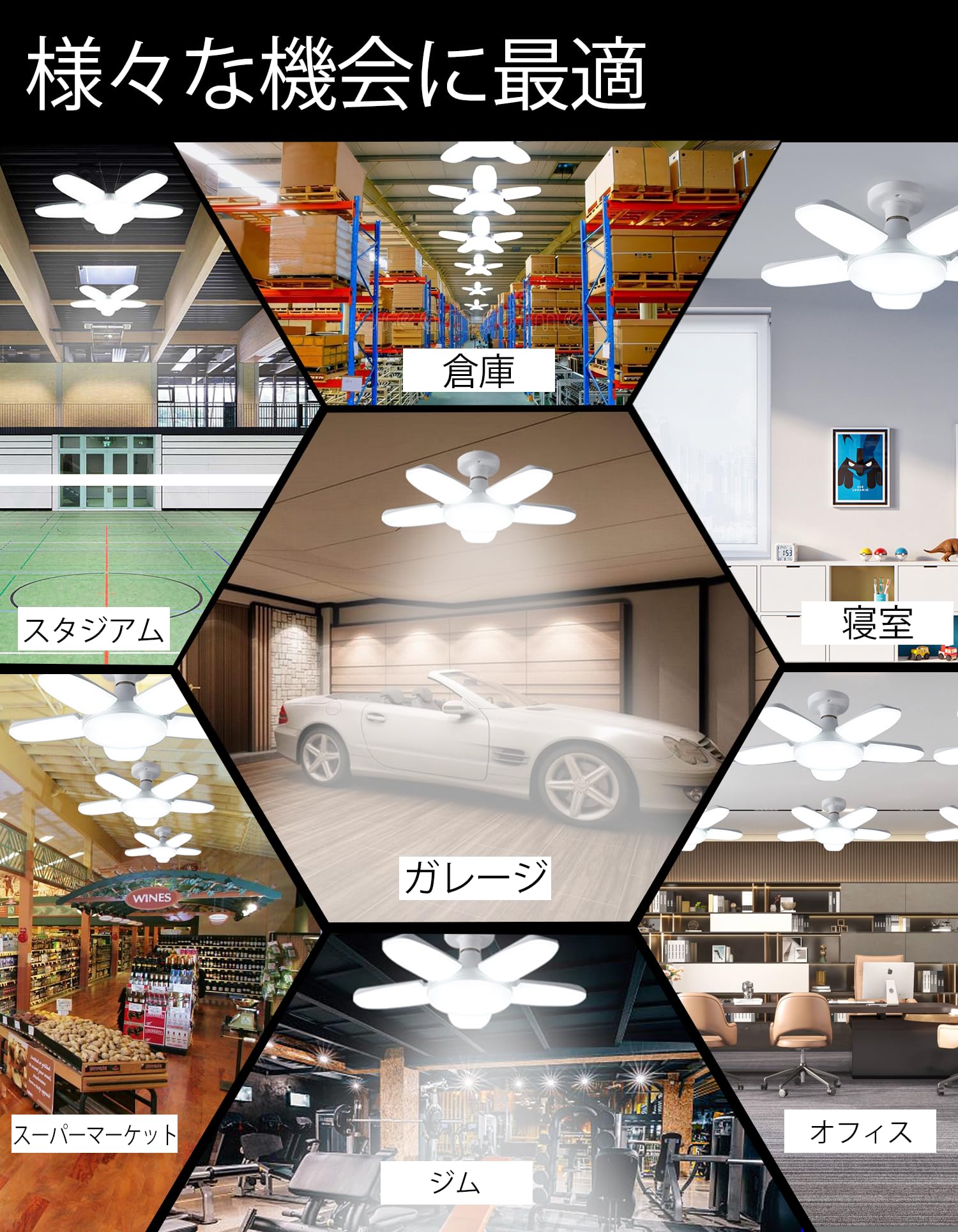 楽天市場】ガレージライト 100w 2個 LEDシーリングライト ペンダント