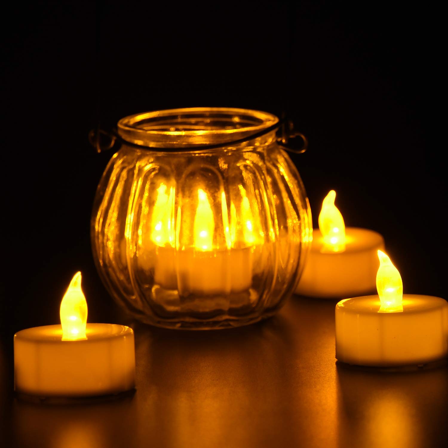 楽天市場】LEDキャンドル 100個セット キャンドルライト電池式