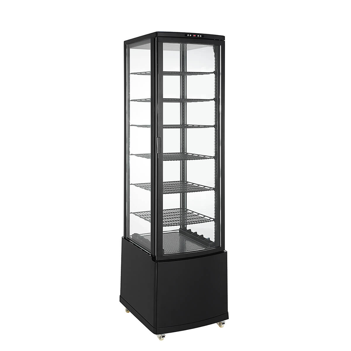 楽天市場】【春分セール！】 280L 黒 大型 4面ガラス 冷蔵ショー