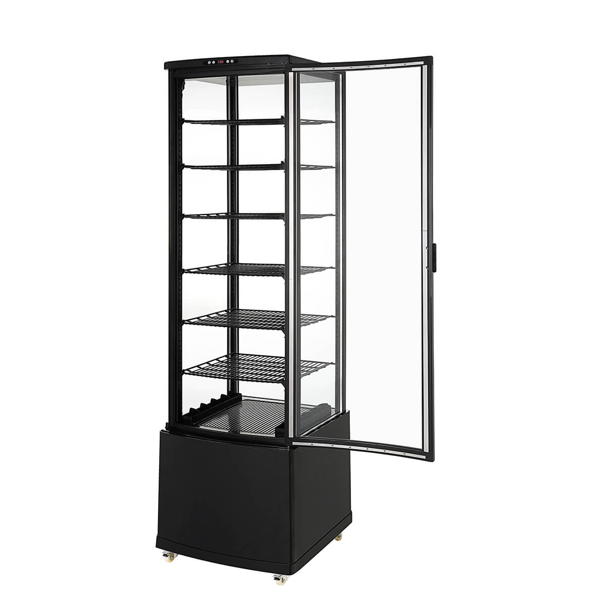 楽天市場】【春分セール！】 280L 黒 大型 4面ガラス 冷蔵ショー