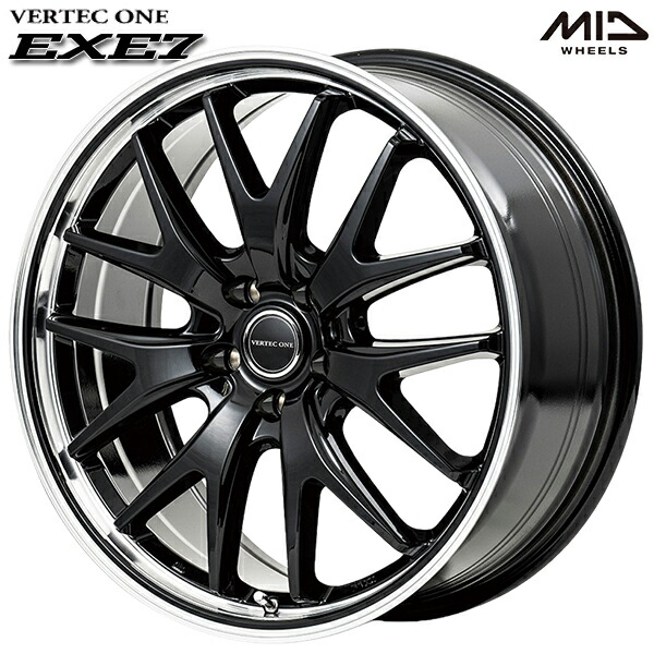 楽天市場】18インチ 8.0J 5H114.3 +42 MID マルカサービス EXE7 グロス