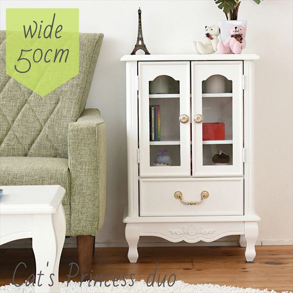 楽天市場】【本日限定ポイント5倍】ガラスキャビネット 姫系 お姫様