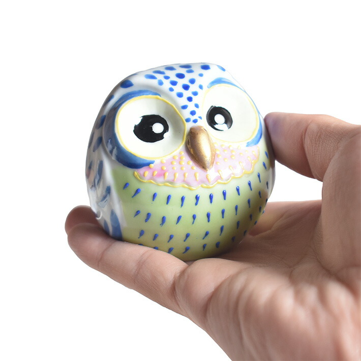 楽天市場】九谷焼 ペア ふくろう（不苦労） 盛（フクロウ 置物