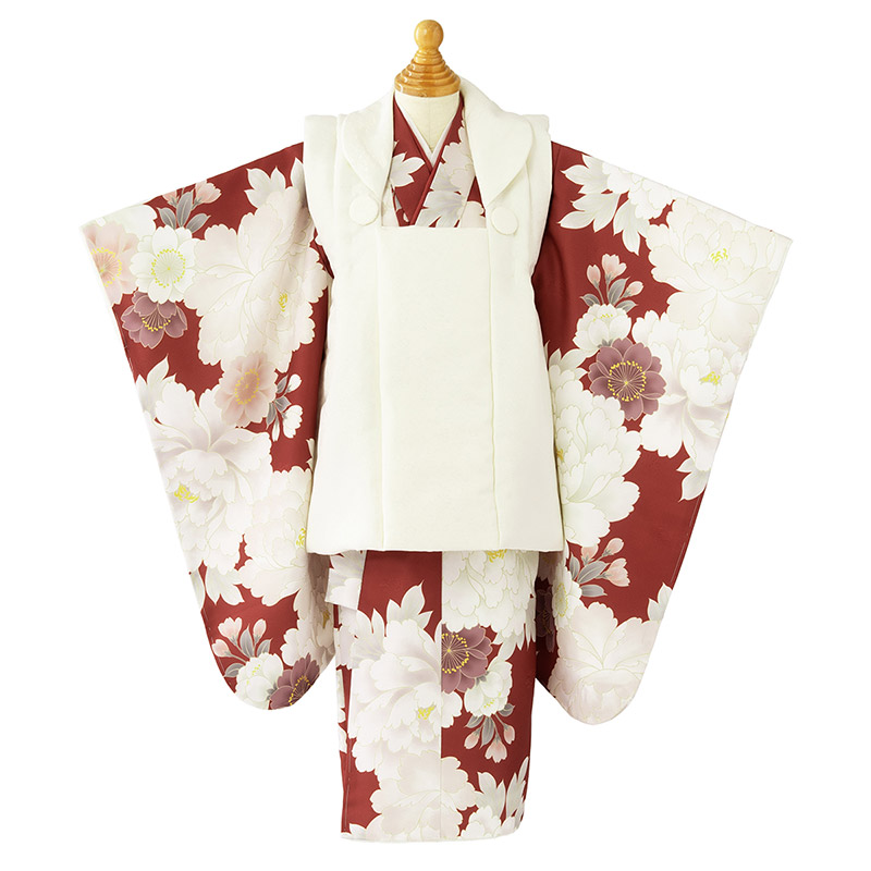 楽天市場】七五三 着物 3歳 被布 セット 女の子 フルセット 白 レース