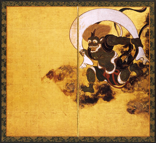 楽天市場】縮小屏風 大 屏風 国宝 風神雷神図屏風 二曲一双 インテリア