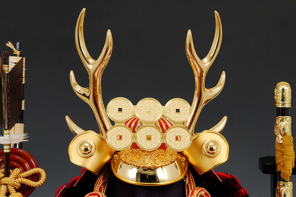 楽天市場】五月人形 佳月 K-132 真田幸村公 コンパクト 兜ケース飾り