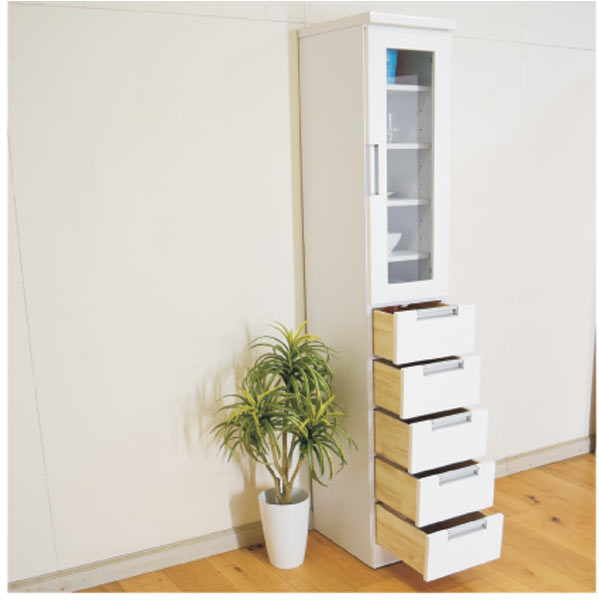 楽天市場】5日限定8％offクーポン スリム収納 すきま収納 食器棚