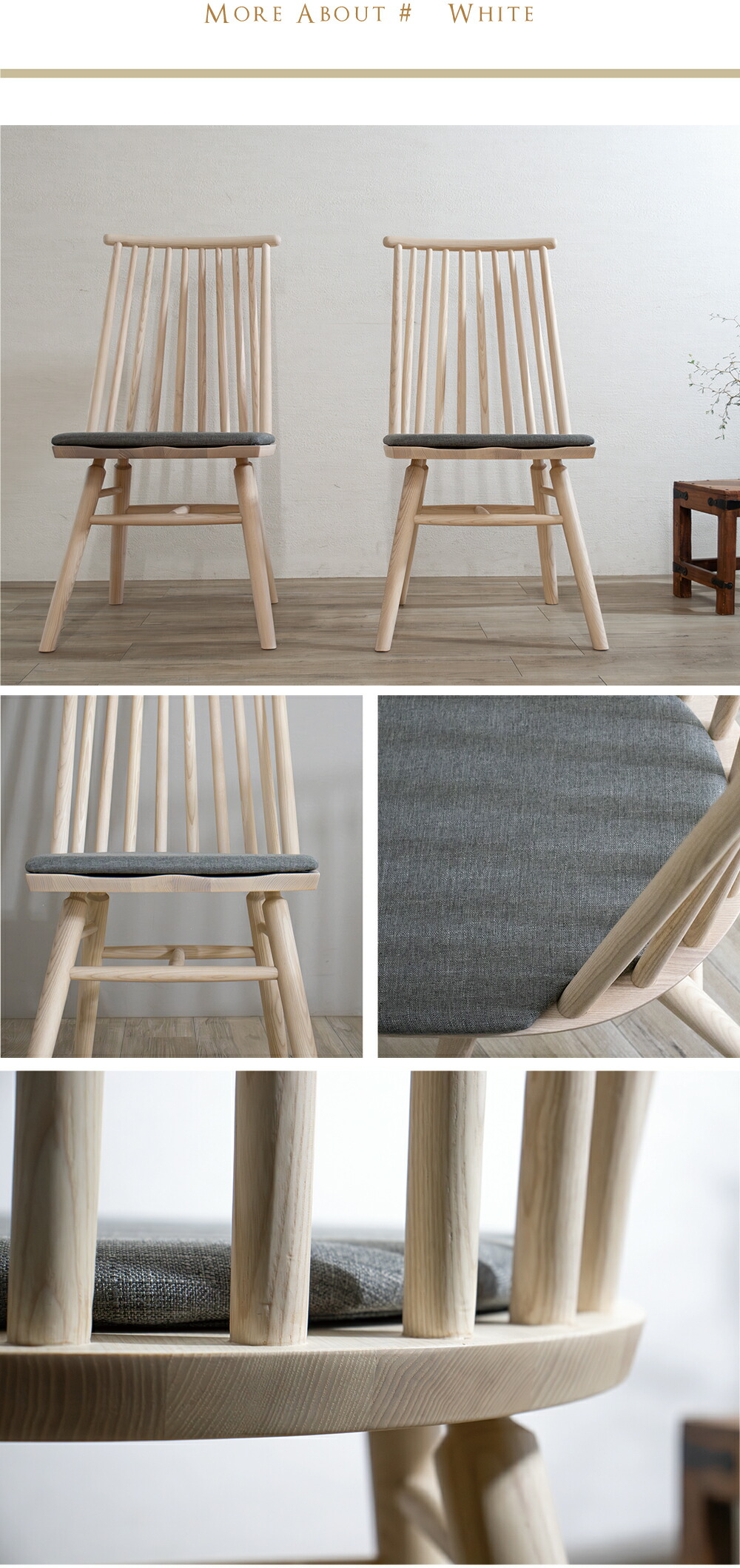 楽天市場】ダイニングチェア 2脚セット 北欧 完成品 クッション