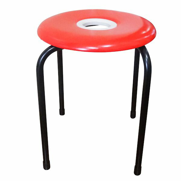 楽天市場】ドーナツイス (赤) 10脚セット 丸椅子 日本製 穴あき