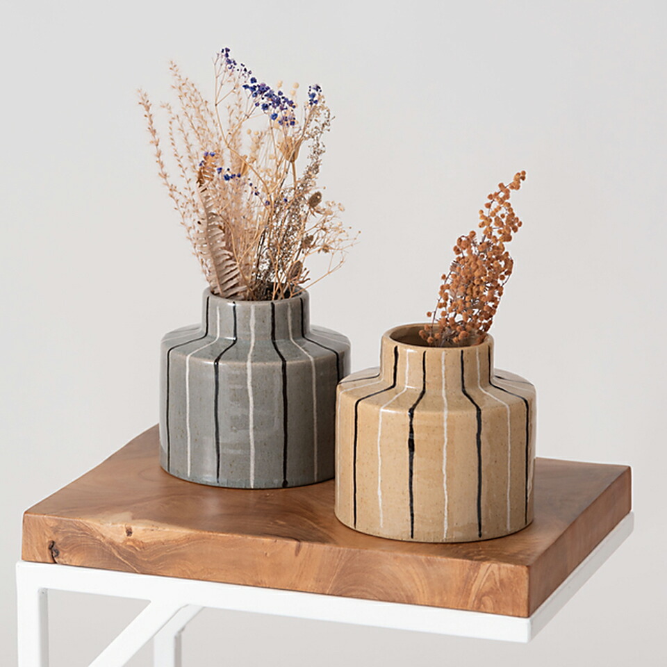 楽天市場】フラワーベース 花瓶 花びん かびん フラワースタンド 陶器