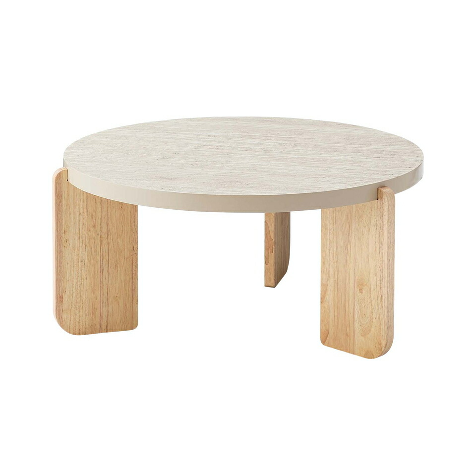 楽天市場】ラウンドテーブルL ラバーウッド フラット 安定 テーブル