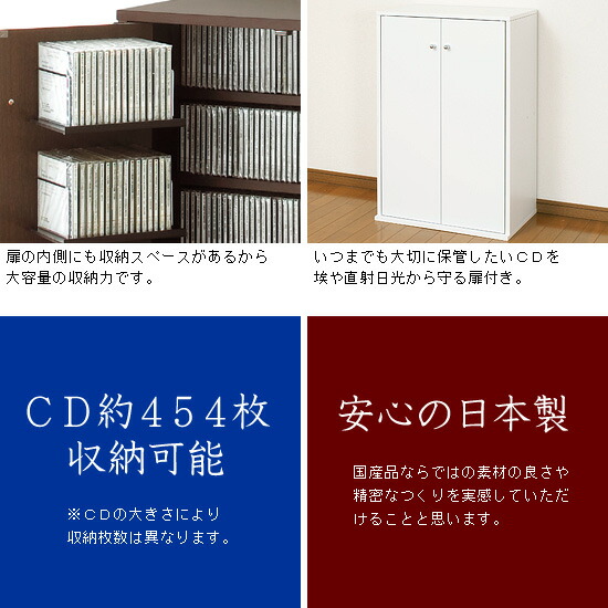楽天市場】【3月下旬出荷予定】安心の日本製 国産 CD収納 CDラック