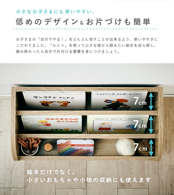 楽天市場】【ポイント7倍！今晩20時開始】【3点セット】絵本ラック