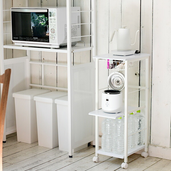 楽天市場】キッチンワゴン 隙間収納 幅29.5 奥行42 高さ87.5 cm すきま