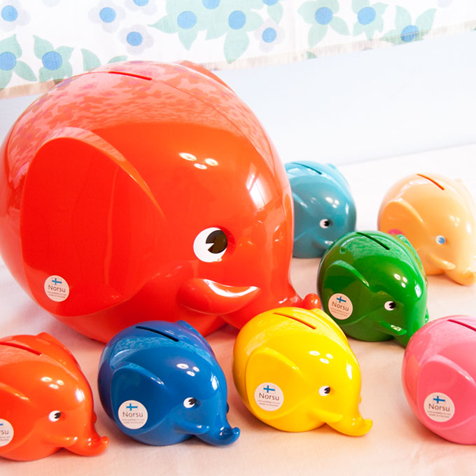 楽天市場】貯金箱 エレファントバンク Sサイズ【貯金箱 貯金 バンク