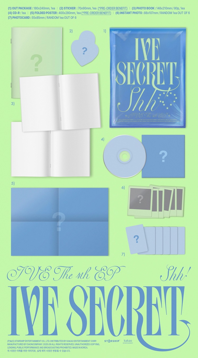 楽天市場】[おまけ付き] IVE 4TH EP ALBUM [IVE SECRET] アイヴ 韓国版