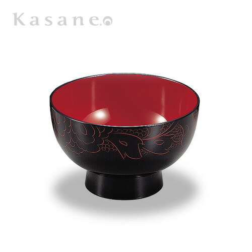 楽天市場】汁椀 黒内朱 牡丹彫 5客セット 送料無料 日本製 : 創業90年