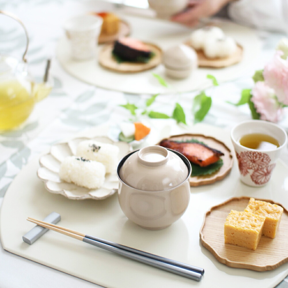 楽天市場】小吸物椀 蓋付き 日本製 お椀 百合形 8.8cm 3寸 越前漆器 汁