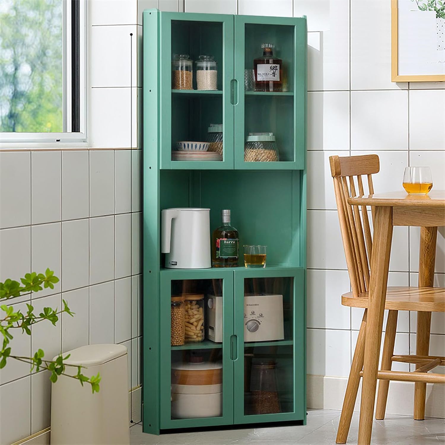 楽天市場】三角収納食器棚 コーナーキャビネット コーナー収納