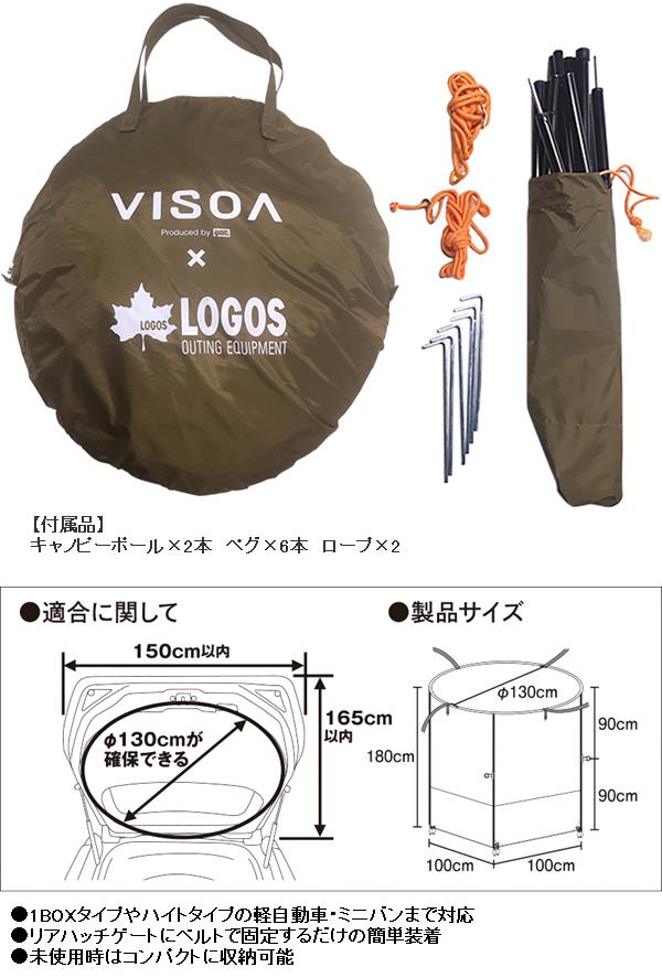 楽天市場】【送料無料(沖縄・離島を除く)】UV1 VISOA×LOGOS カー
