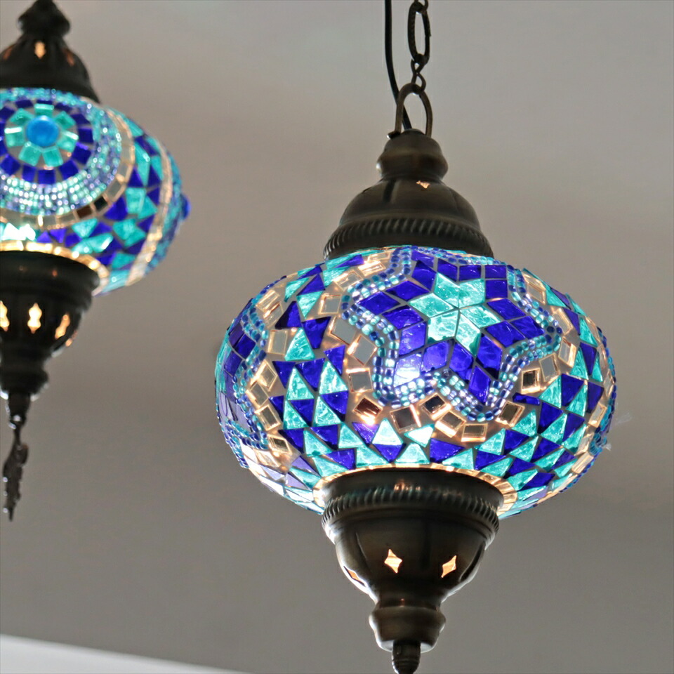 楽天市場】トルコランプ モザイクランプ ペンダントランプ 直径16cm