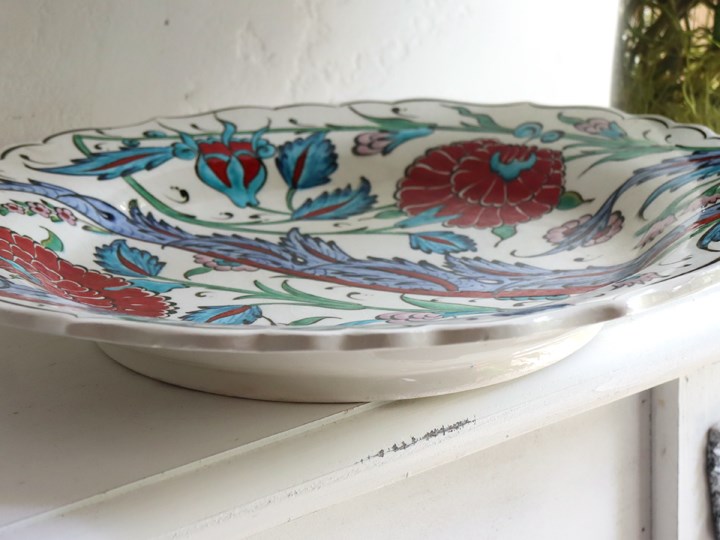 楽天市場】【15%OFFクーポン対象】トルコ 手書き絵皿 直径30.5cm 飾り