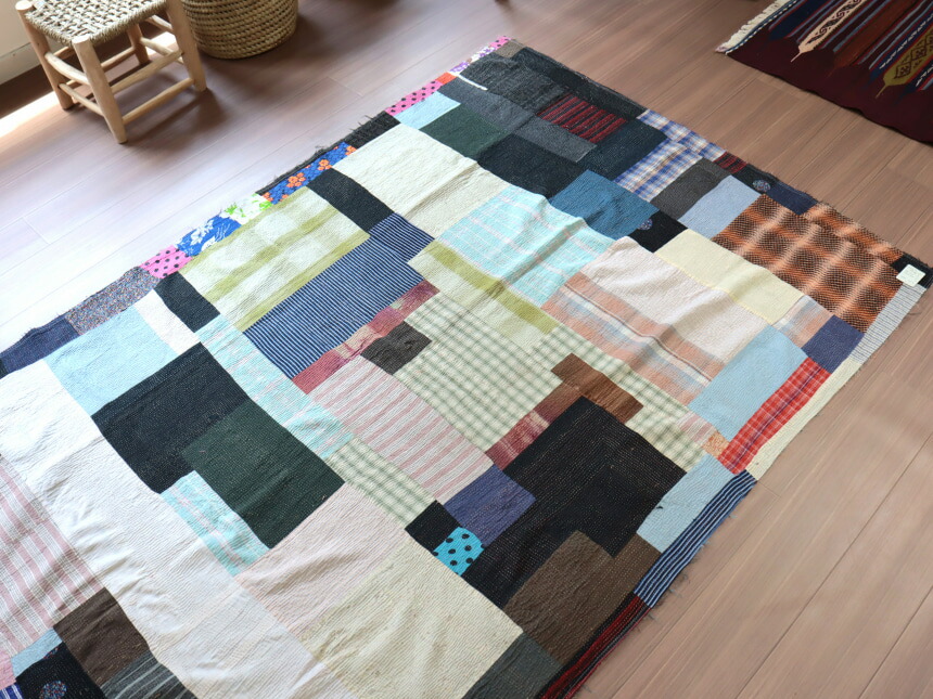 楽天市場】【10%OFFクーポン対象】インド カンタ刺繍 パッチワーク