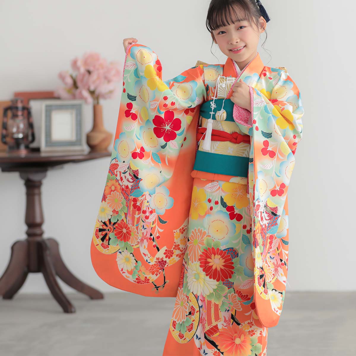 楽天市場】【レンタル】753 七五三 着物 7歳 フルセット 女の子