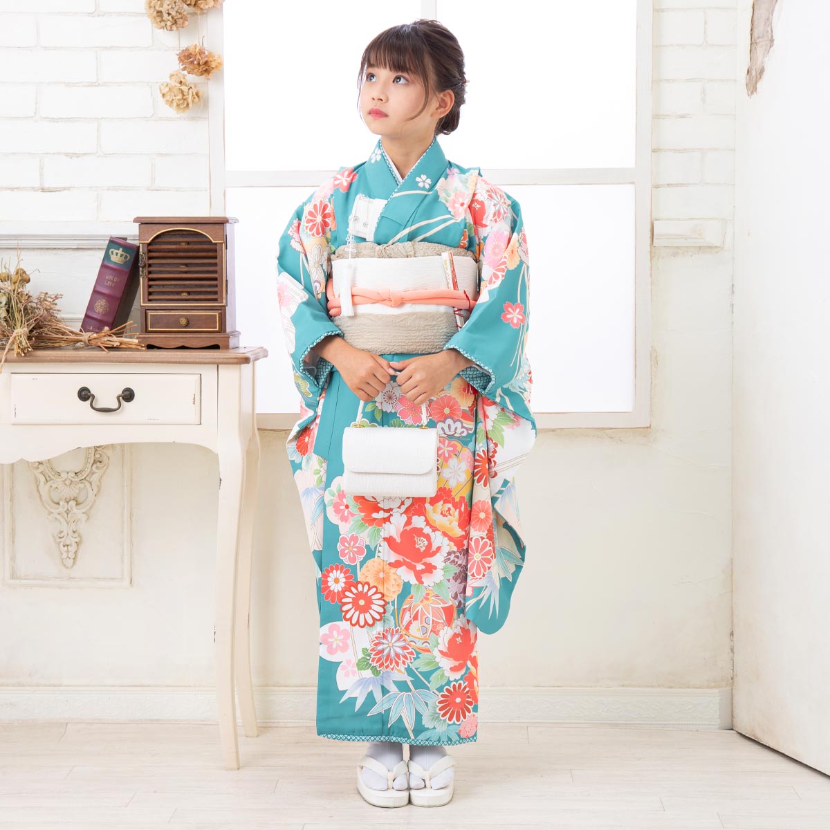 楽天市場】【レンタル】753 七五三 着物 7歳 フルセット 女の子