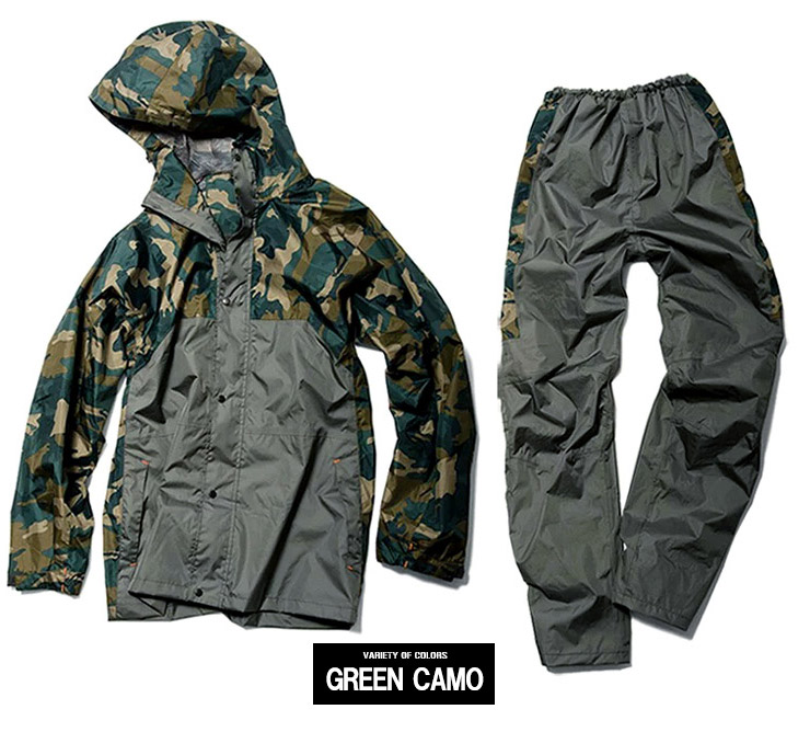 楽天市場】レインコート メンズ 大きいサイズ ゴルフ カモフラ柄