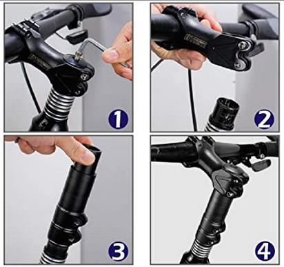 楽天市場】自転車 ハンドルアップ ヘッドセット エクステンダー