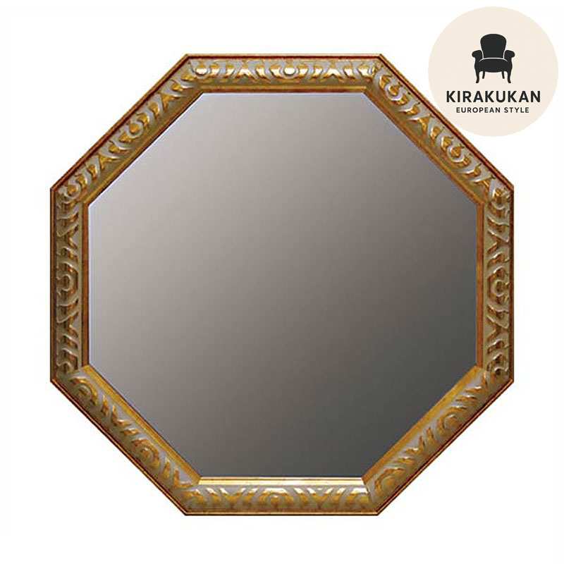 楽天市場】【スーパーセール価格】 鏡 壁掛け アンティーク 八角ミラー
